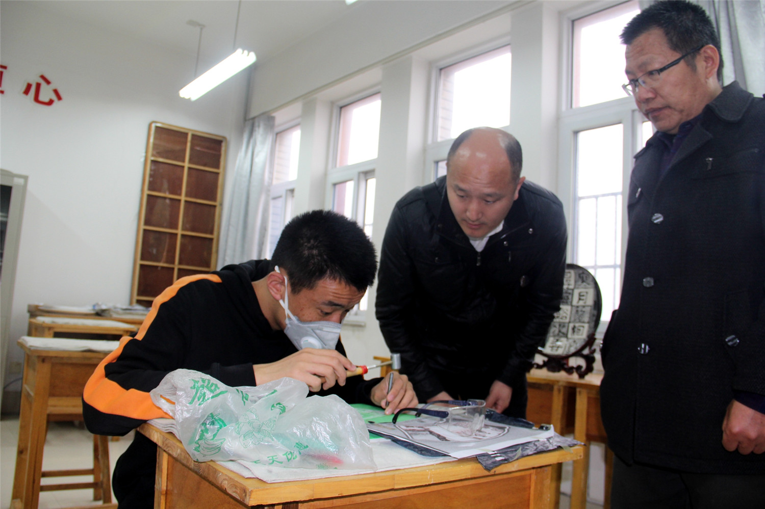 廣東佛山啟聰學?？疾靾F來校參觀調研