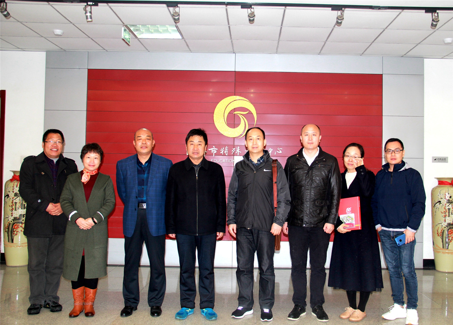 廣東佛山啟聰學?？疾靾F來校參觀調研