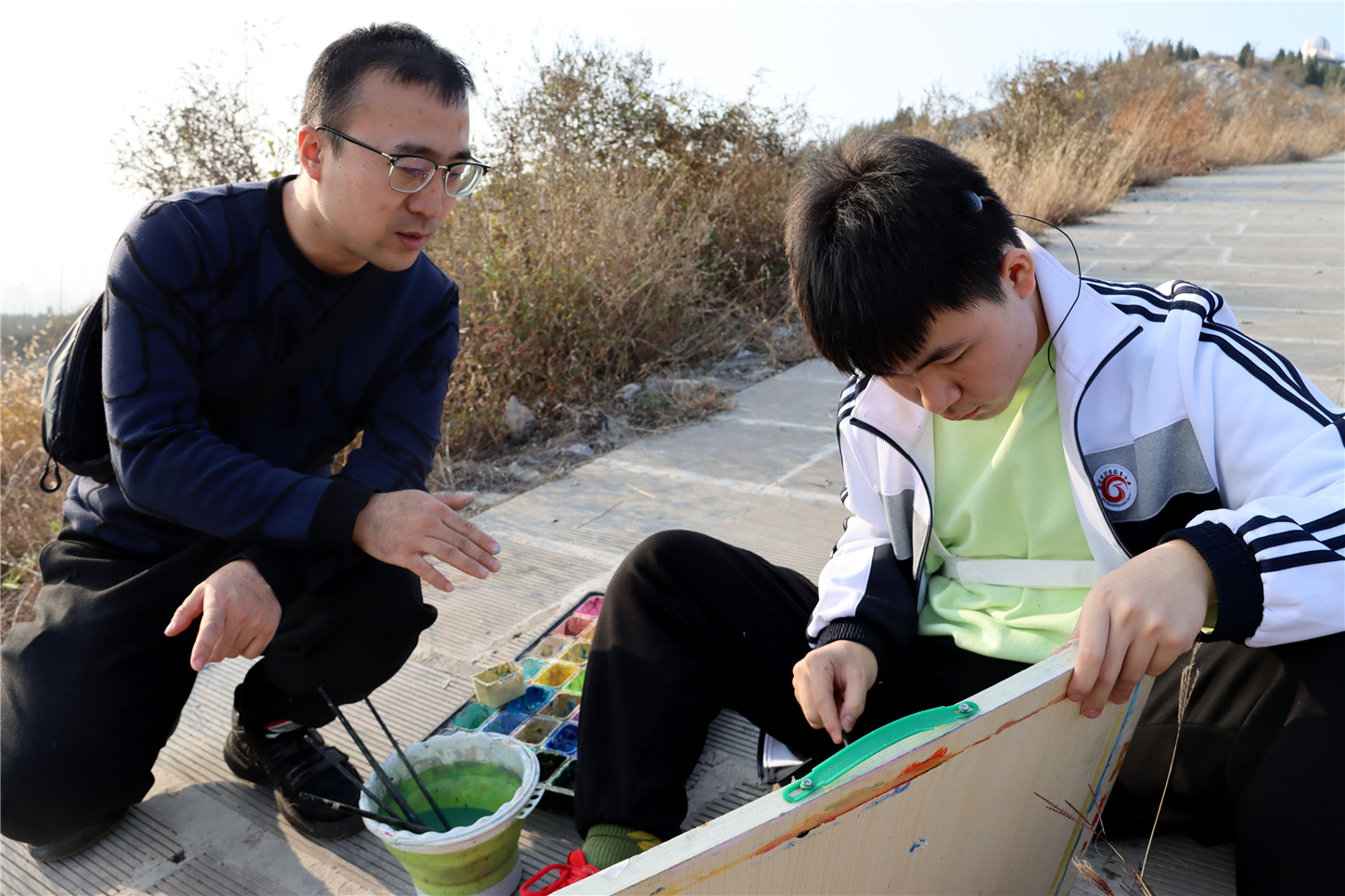 山中尋秋色 畫(huà)筆繪美景